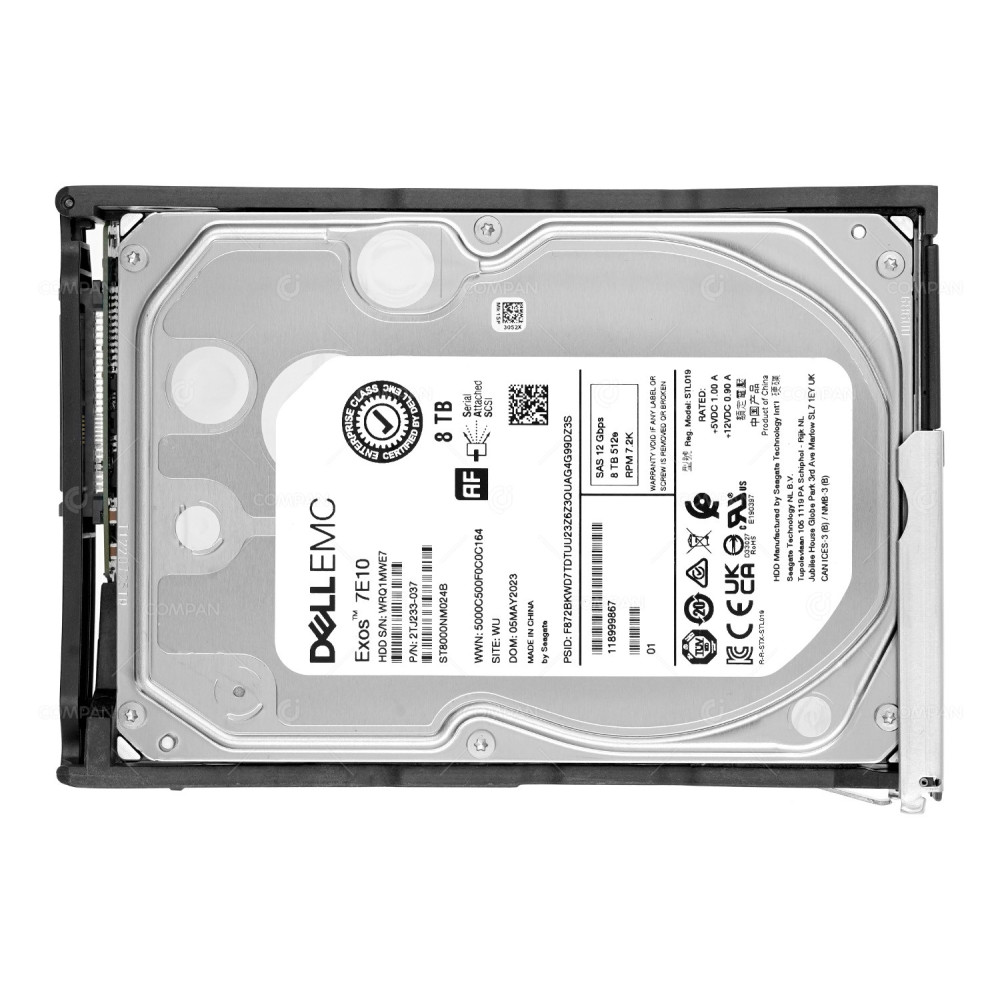 005054057  EMC HDD 8GB 7.2K SAS 12G 3.5" LFF FOR EMC DATADOMAIN DS60